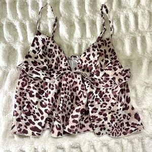 SHEIN Cheetah Print Tank Top